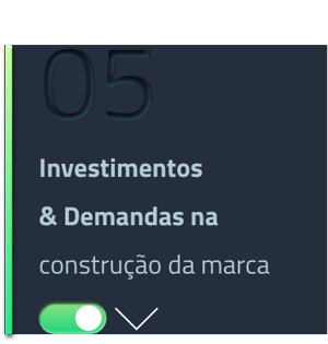 Investimentos & Demandas na construção da marca