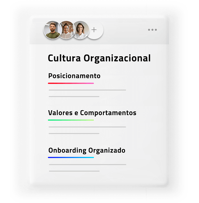 Cultura organizacional no Brandsystem, contendo posicionamento, valores e comportamentos e onboarding organizado