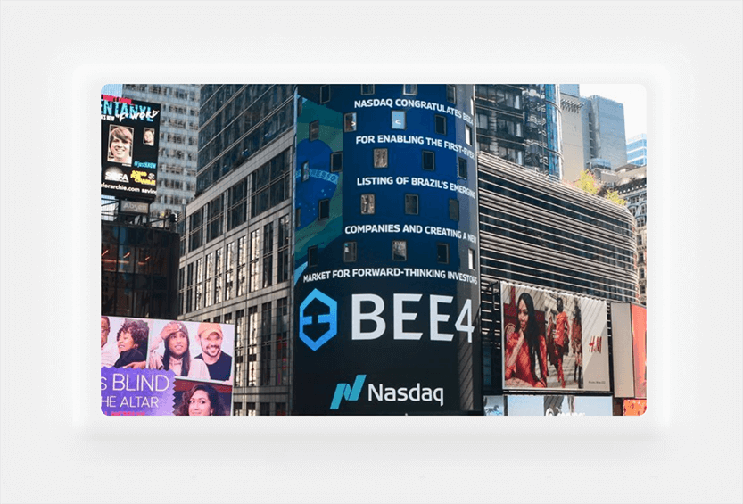 Imagem da marca BEE4 na nasdaq
