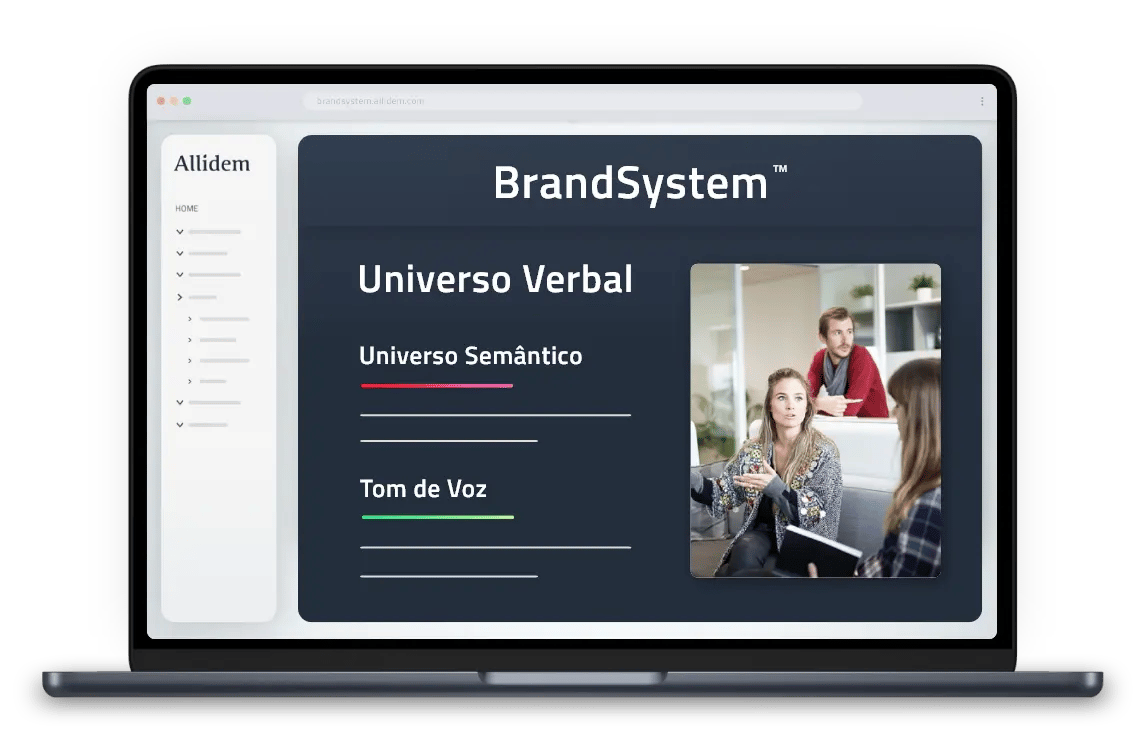 Universo Verbal no BrandSystem Allídem