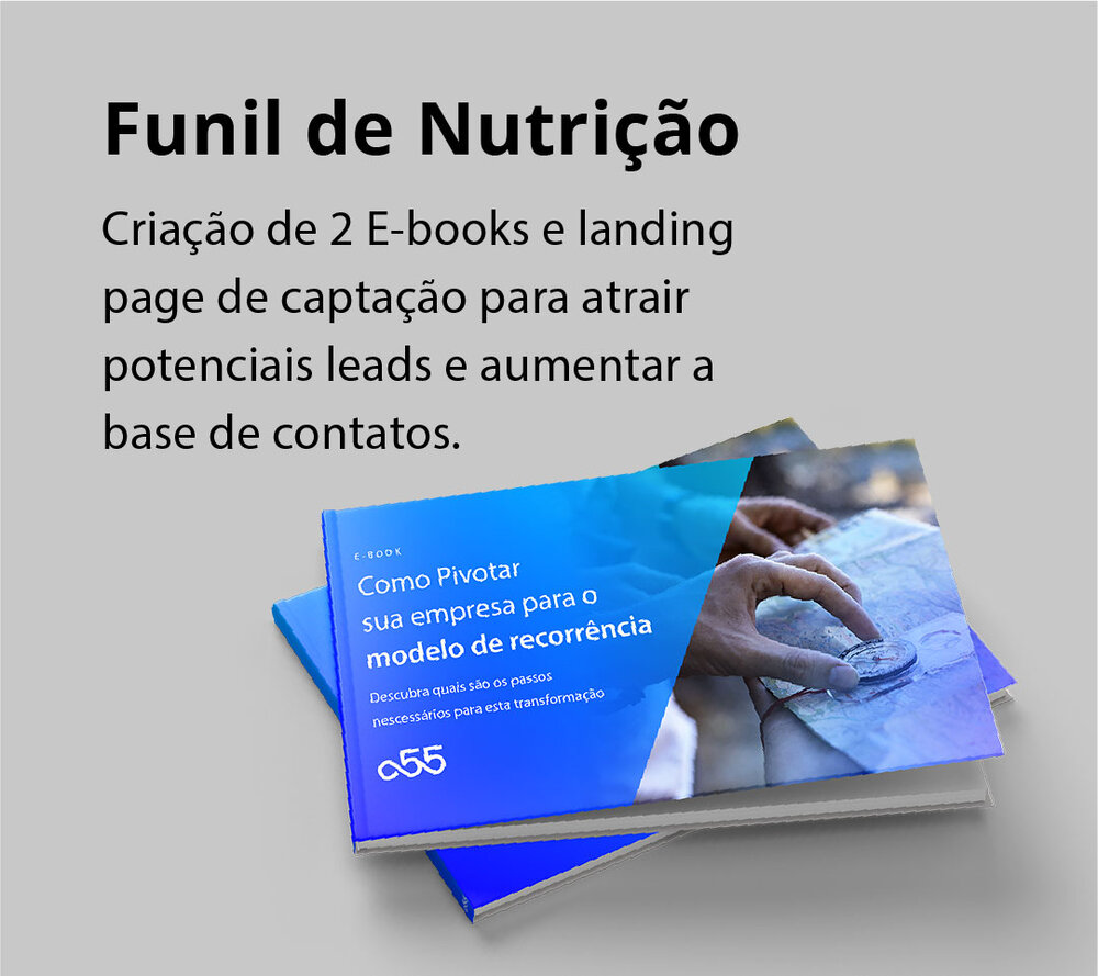Ebook para funil de nutrição para atrair potenciais leads e aumentar a base de contatos