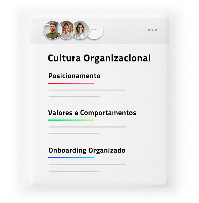 Cultura organizacional no Brandsystem, contendo posicionamento, valores e comportamentos e onboarding organizado Cultura organizacional no Brandsystem, contendo posicionamento, valores e comportamentos e onboarding organizado
