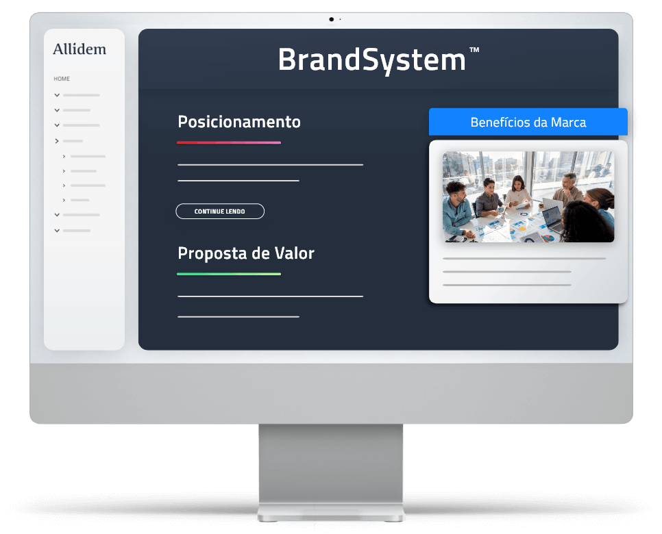 BrandSystem a plataforma de marca em um computador moderno BrandSystem a plataforma de marca em um computador moderno